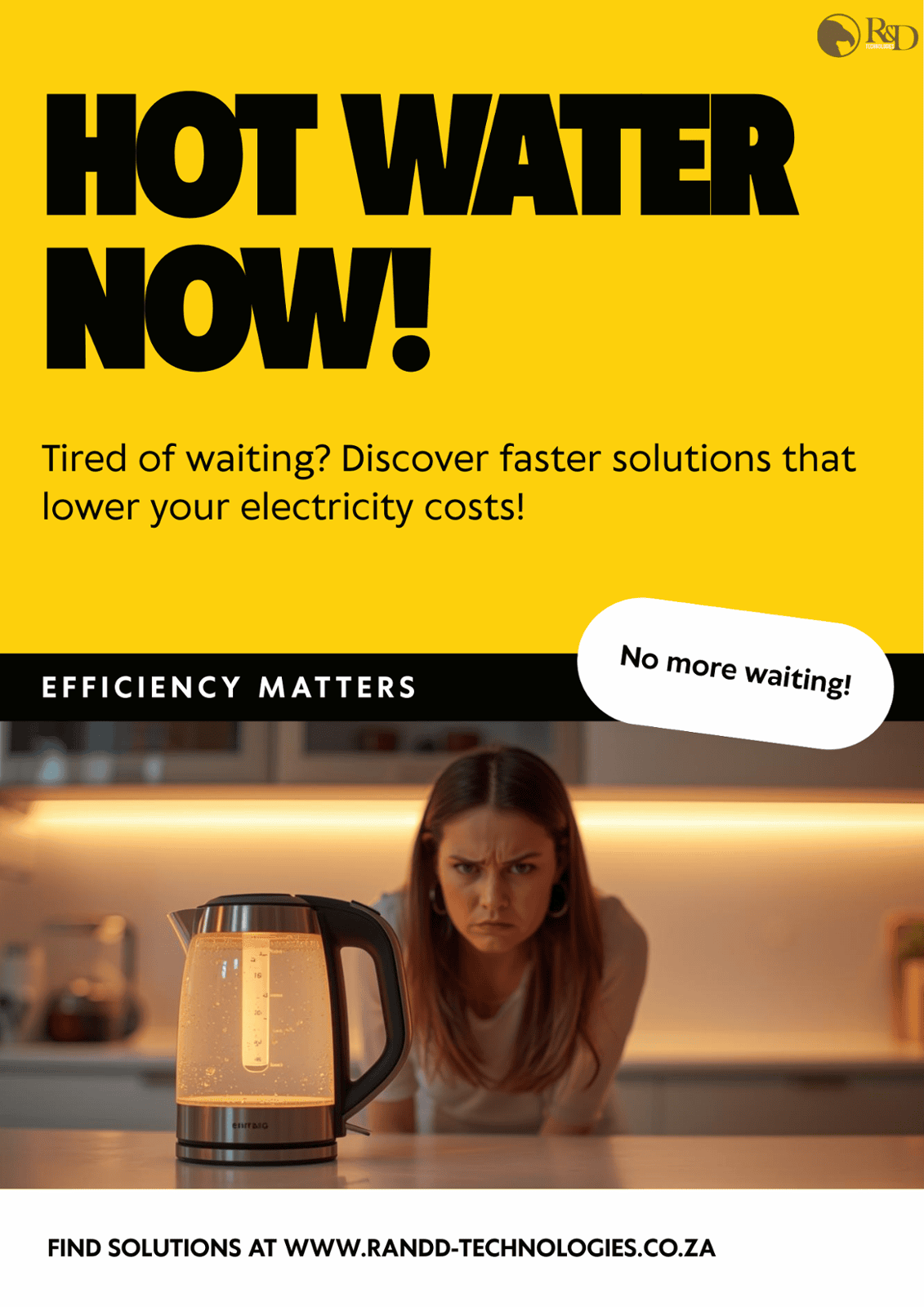 Faster Hot Water, Lower Electricity Costs